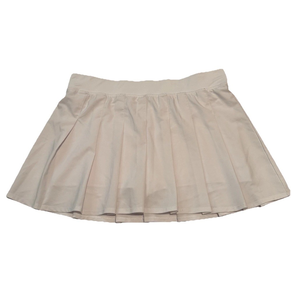 Kyodan Active Skort‎ Size M Golf Tennis White Pleated Mini Polyblend Athleisure